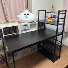 パソコンデスク 黒 幅120cm
