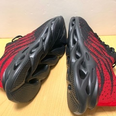 ★ メンズ クッション 厚底 スポーティー スニーカー  赤 26.5cm 42 未使用★の画像