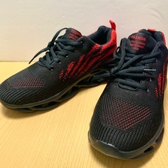 ★ メンズ クッション 厚底 スポーティー スニーカー  赤 2...