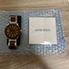 美品！DIESEL/ディーゼル/DZ1799木目調