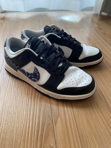 Nike Dunk low paisley black 黒