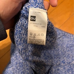 春アクリルセーターブルーGUの画像