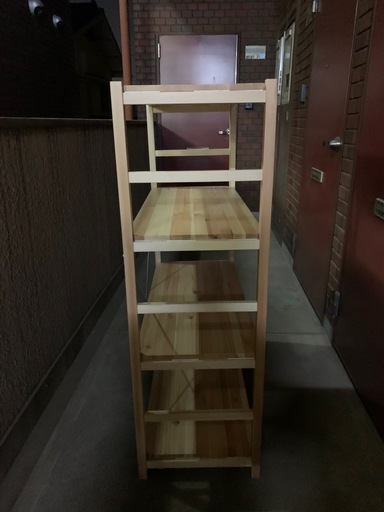 無印良品　パイン材　棚4段