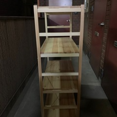 無印良品　パイン材　棚4段の画像