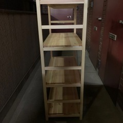 無印良品　パイン材　棚4段の画像