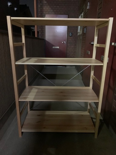 無印良品　パイン材　棚4段