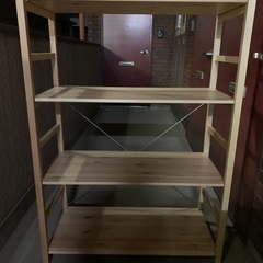 無印良品　パイン材　棚4段
