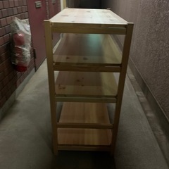 無印良品　パイン材　4段の画像