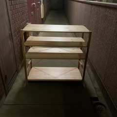 無印良品　パイン材　4段