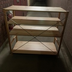 無印良品　パイン材　4段の画像