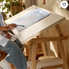 新品IKEAデスクトップ ホワイト140×60cmの画像