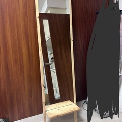 【値下げしました】棚付き全身ミラー