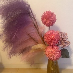 franc 花瓶と花セット