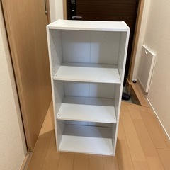 カラーボックス　白の画像