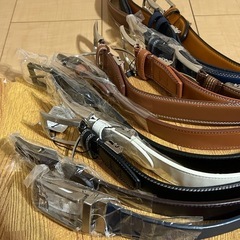 未使用　ベルト　牛革　12本まとめて　110cm スーツにも合うの画像