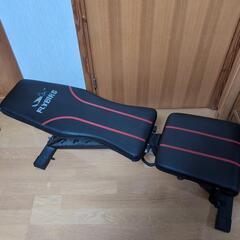 プレート計100kg、ダンベルシャフト、W型シャフト、フラットベンチセットの画像