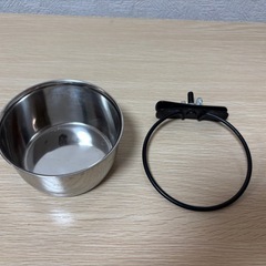 ◆ステンレス◆サークル用 ハンガー食器◆犬の画像