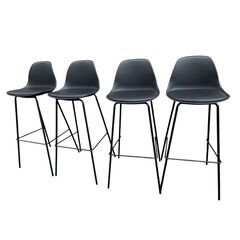 【極美品】muuto　ムート (デンマーク)　ファイバーカウンターチェア　カウンターチェア　ブラック　イスコス・ベルリンの画像