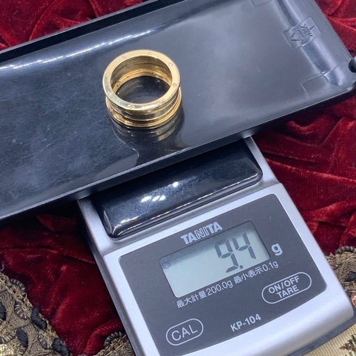 K18 ビーゼロワンモチーフ　リング　ダイヤ0.1ct 9.4g 約16号