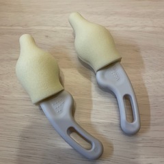 【美品】Pigeon母乳実感 スポンジブラシ＆乳首ブラシの画像