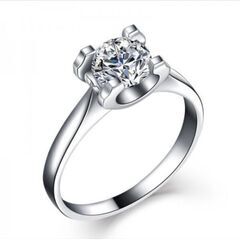 j→→→m43-4/ブリリアントカットダイヤモンドＣＺスクエアデザインリングRDXの画像