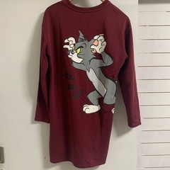 トムandジェリーのロングTシャツの画像