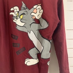 トムandジェリーのロングTシャツの画像
