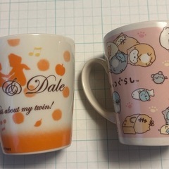 お値下げ可能　すみっコぐらし チップとデール　マグカップ 平皿の画像
