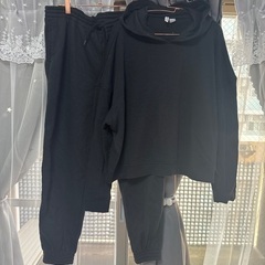 H&M スウェットセットアップ　ブラック　XL