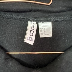 H&M スウェットセットアップ　ブラック　XLの画像