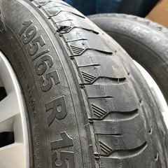【終了】VW ゴルフ　中古純正スチールホイールタイヤ 4本セットの画像