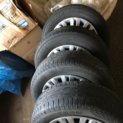 【終了】VW ゴルフ　中古純正スチールホイールタイヤ 4本セットの画像