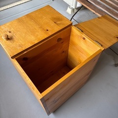 ウッドハウスコッド　パイン無垢材　　収納ボックスの画像