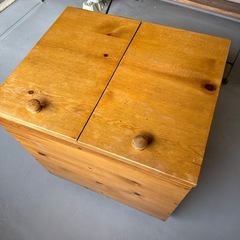 ウッドハウスコッド　パイン無垢材　　収納ボックスの画像