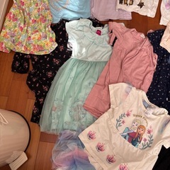 半袖　ワンピース　女の子　120 130の画像