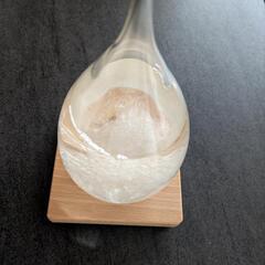 【美品】ストームグラス(天候予測器)　航海士　Tempo Drop　クスノキ　の画像