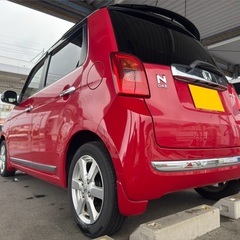 低走行9万キロ台☆Bluetoothナビ付き☆月々1万円〜分割払い可❗️車検付き！【名義変更代込み】大人気☆ホンダ N-ONE☆Bluetoothナビ付き☆走行中DVD見れます☆ETC付き☆便利なバックカメラ付き☆ドラレコ付き☆スマートキー☆フルオートエアコン☆純正アルミ☆そのまま乗って帰れます❗️の画像