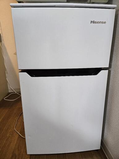 2ドア冷蔵庫 Hisense HR-B95A（2019年製・動作OK）引っ越し処分価格 