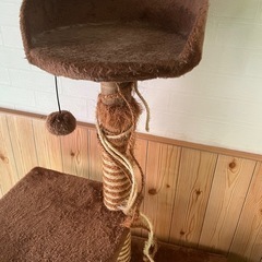 【お譲り先が決まりました】キャットタワー＋ハウス2つの画像