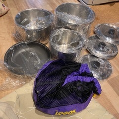 LOGOS コッフェル　ステンレス鍋セット新品、未使用品
 