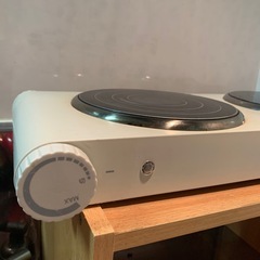 2way ガラス電気プレート 調理器の画像