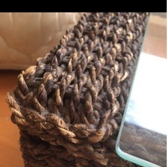 アジアン家具　中古ガラステーブルの画像