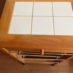 【3/27引取りに来て下さる方限定】キッチンワゴン　引き出しカゴ•キャスター付きの画像