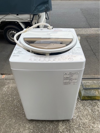 2020年製 中古 TOSHIBA 東芝 ZABOON 6kg 浸透パワフル洗浄 Wセンサー 