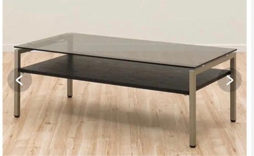 ニトリガラステーブル