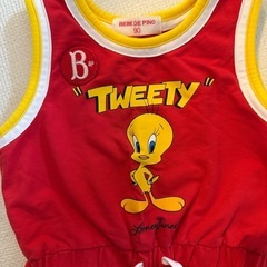 BEBE DE PINO Tweety コラボロンパーの画像