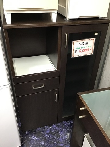 ⚫︎販売終了⚫︎食器棚　レンジ台　キッチン収納　中古品