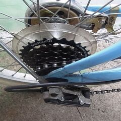 折りたたみ自転車　TRAILER　トレイラー　BGC-N10　スカイブルー　20インチ　6段切替の画像