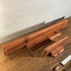 古材壁掛けシェルフ 55㎝　男前インテリア　ハンドメイド　賃貸okの画像