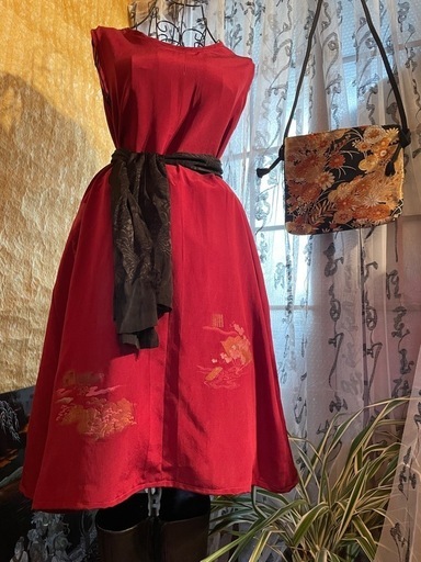 高級着物リメイク ワンピース チュニック